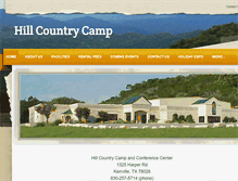 Tablet Screenshot of hillcountrycamp.cc